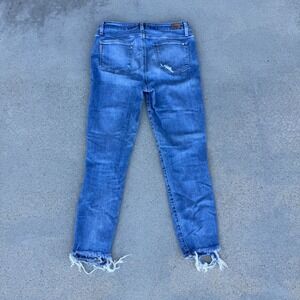 Paige Hoxton Crop Jeans Light Wash Denim Women's Blue Size 29